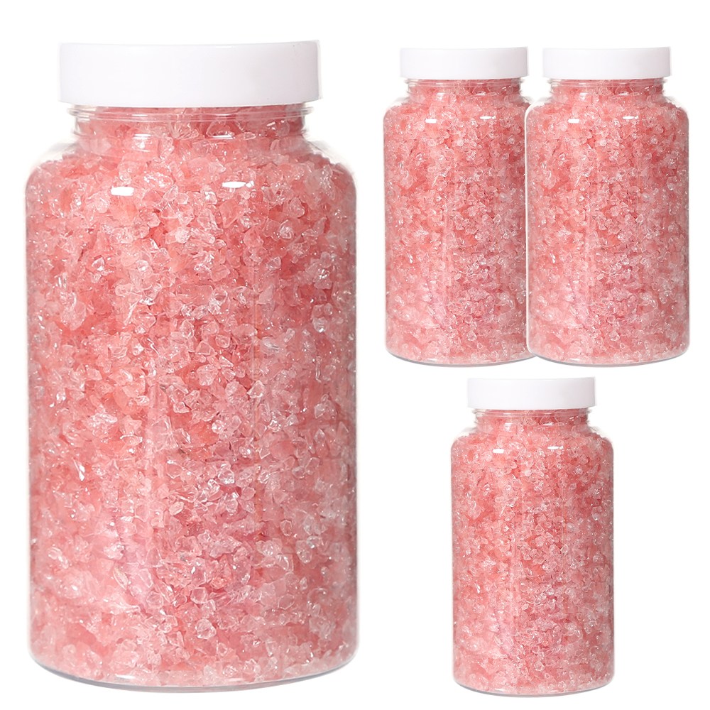 500g 4개 유리 자갈 3~5mm 연분홍 색돌 칼라 자갈 스톤 11,700원