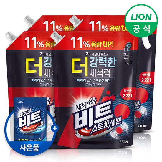 스트롱 세븐 액체세제 2.22L 리필 x 4개 비트 21,000원