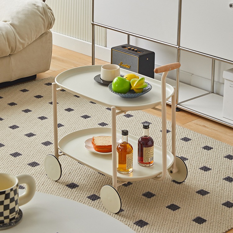 Frokom 감성 ABS 이동식 핸들 트롤리 사이드테이블 침대 소파 보조 테이블 49,900원