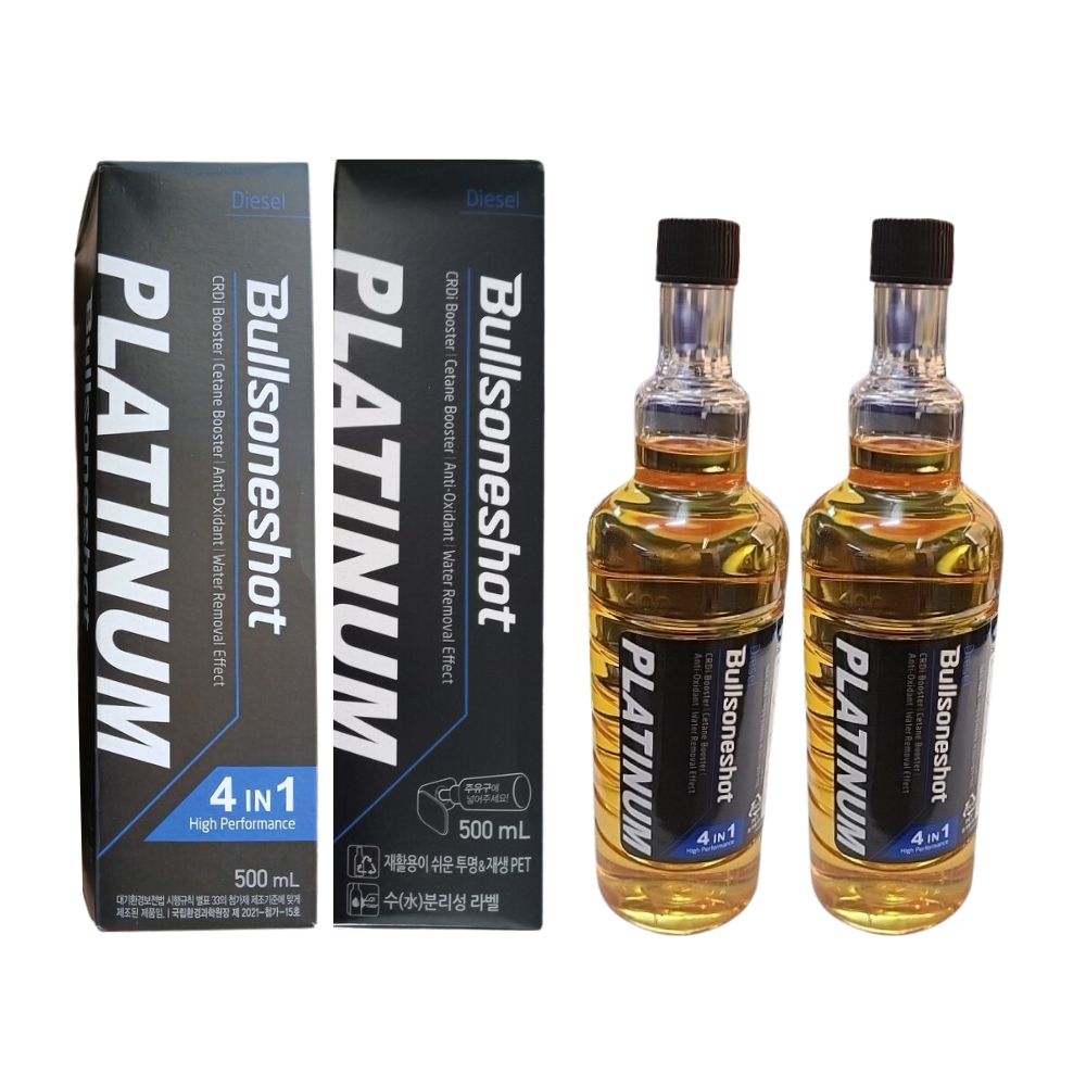 1+1 불스원샷 플래티넘 연료첨가제 4IN1 500ML 2종택1(휘발유경유) 31,670원