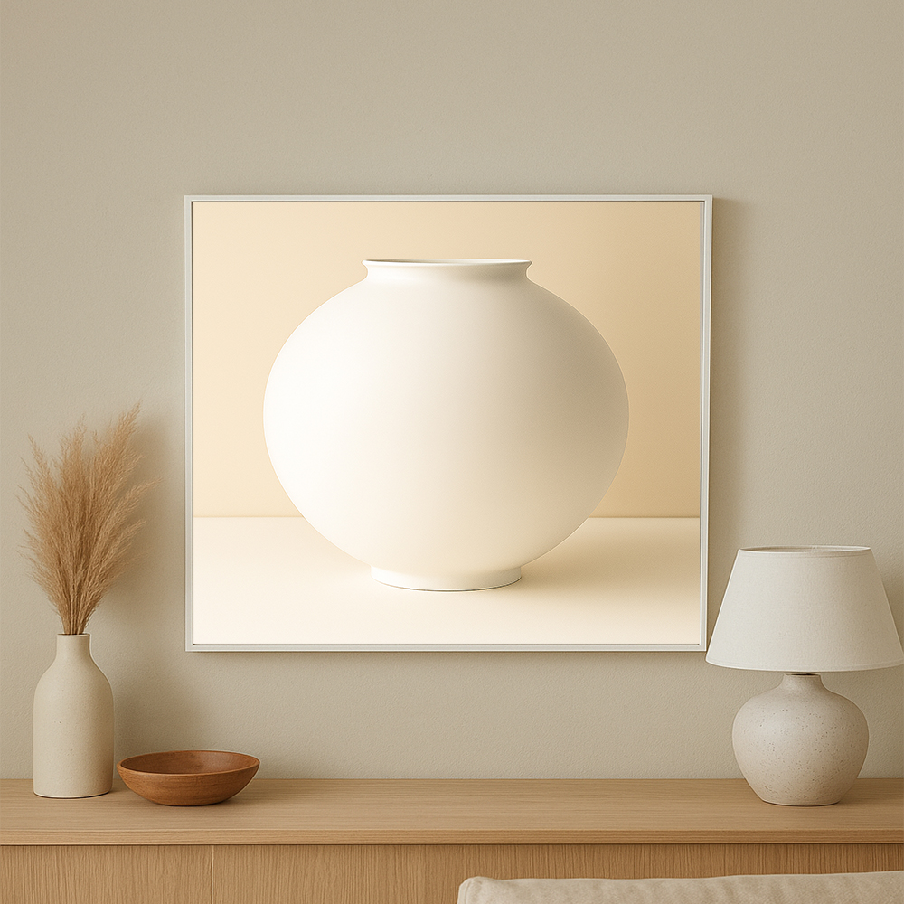 다복 달 항아리 그림액자 베이지 kisn115, 현재가 42,900원