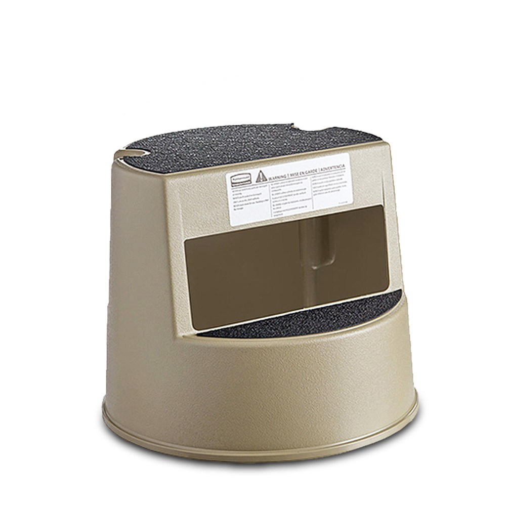 러버메이드 원형 스텝스툴 도서관 발판 이동식 사다리, 베이지 125,000원