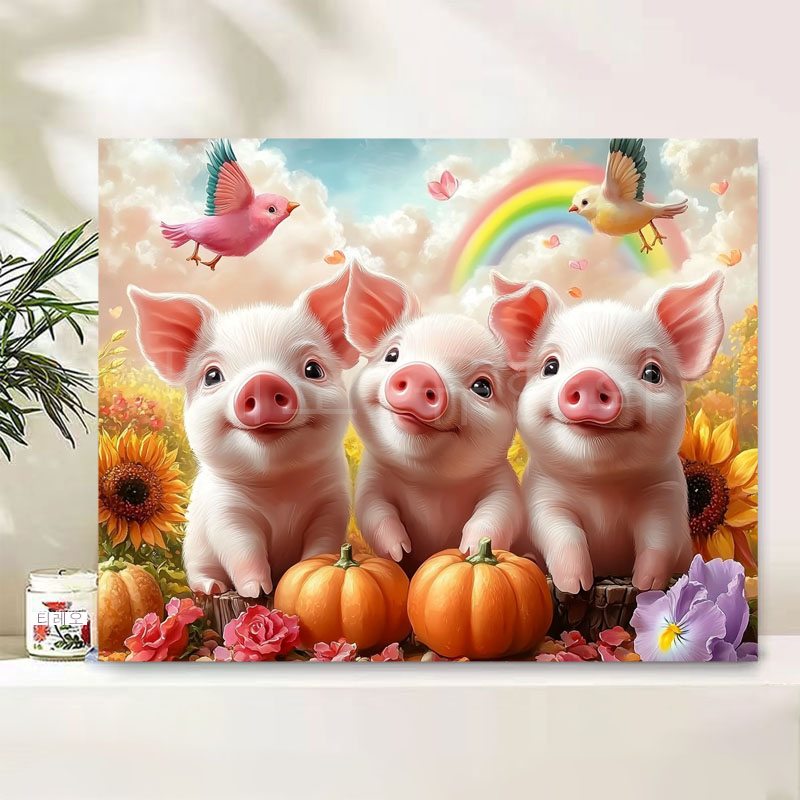 티레오 보석십자수 캔버스형 재물십자수 50x40cm 원형비즈 DIY키트  3D 대형 선물용 풍수 인테리어 취미생활추천 23,800원