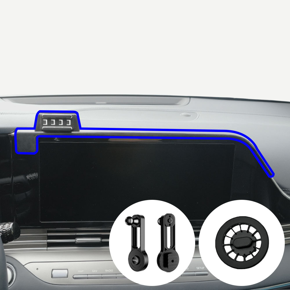 윙가디움 현대 더 뉴 그랜저 IG 19년~22년 차량용 스크린 거치대 마운트 세트, 더뉴그랜저IG (19~22) 전용 스크린 (B세트), 1세트 31,500원