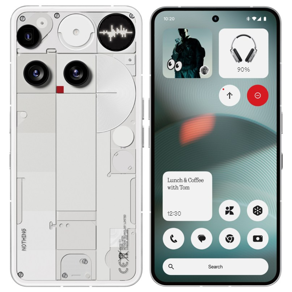 낫싱 Phone (3) 휴대폰 자급제폰 50MP 4카메라 광학3배줌 4K 60fps 동영상 지문센서 IP68 eSIM, 512GB, 화이트 1,199,000원