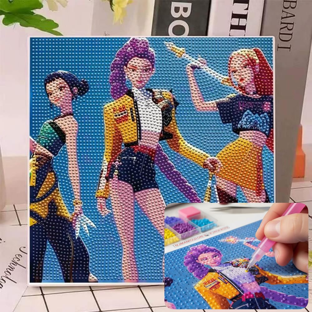 케데헌 굿즈 보석 비즈 십자수 십자수 캔버스형 보석 액자형 귀여운 헌트릭스 유치원선물 12,900원