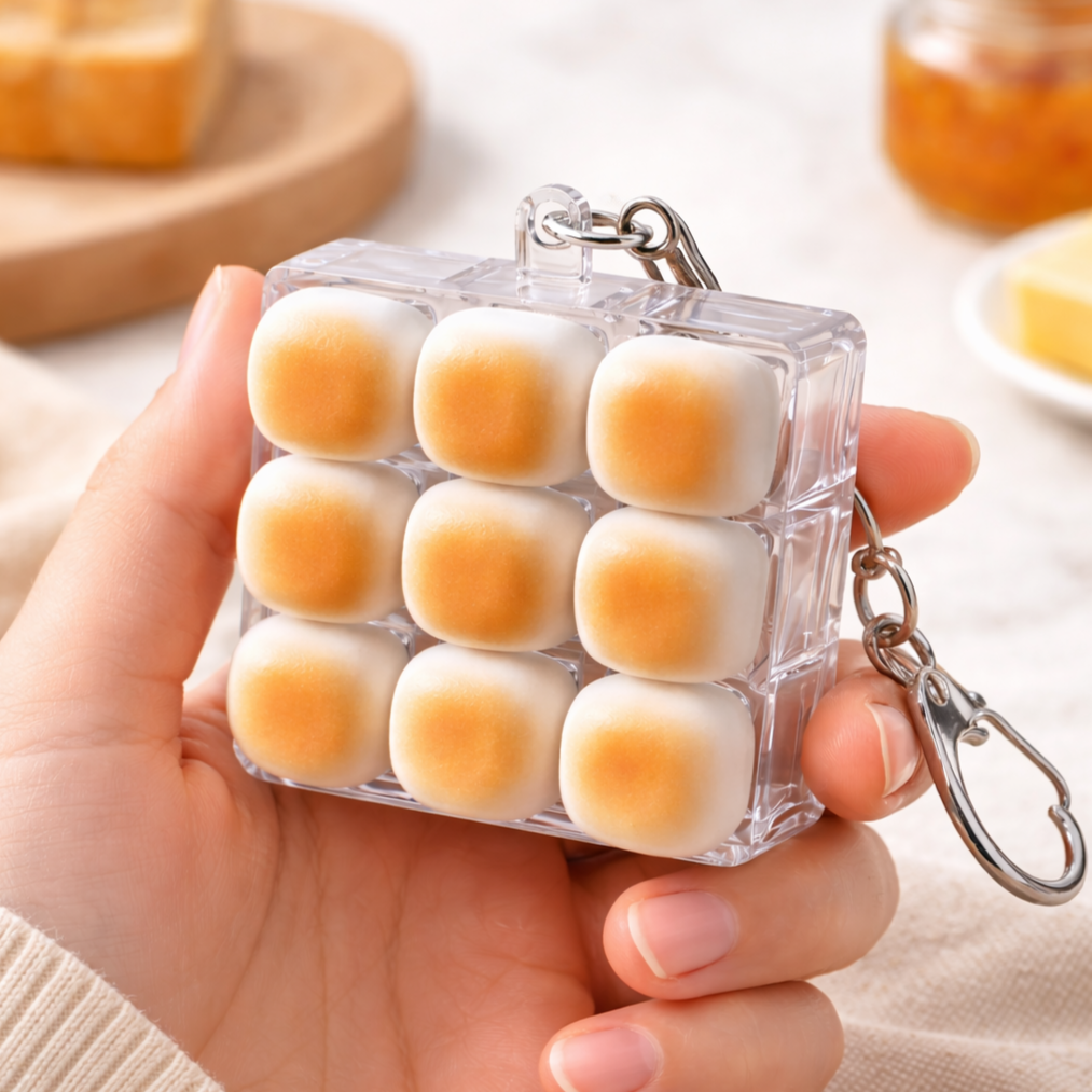 구운 마시멜로 키캡 키링 딸깍이, 1개, 9구 14,900원