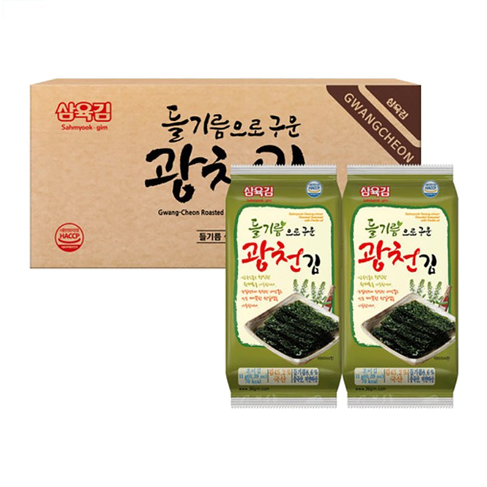 삼육김 들기름으로 구운 광천김 32,000원