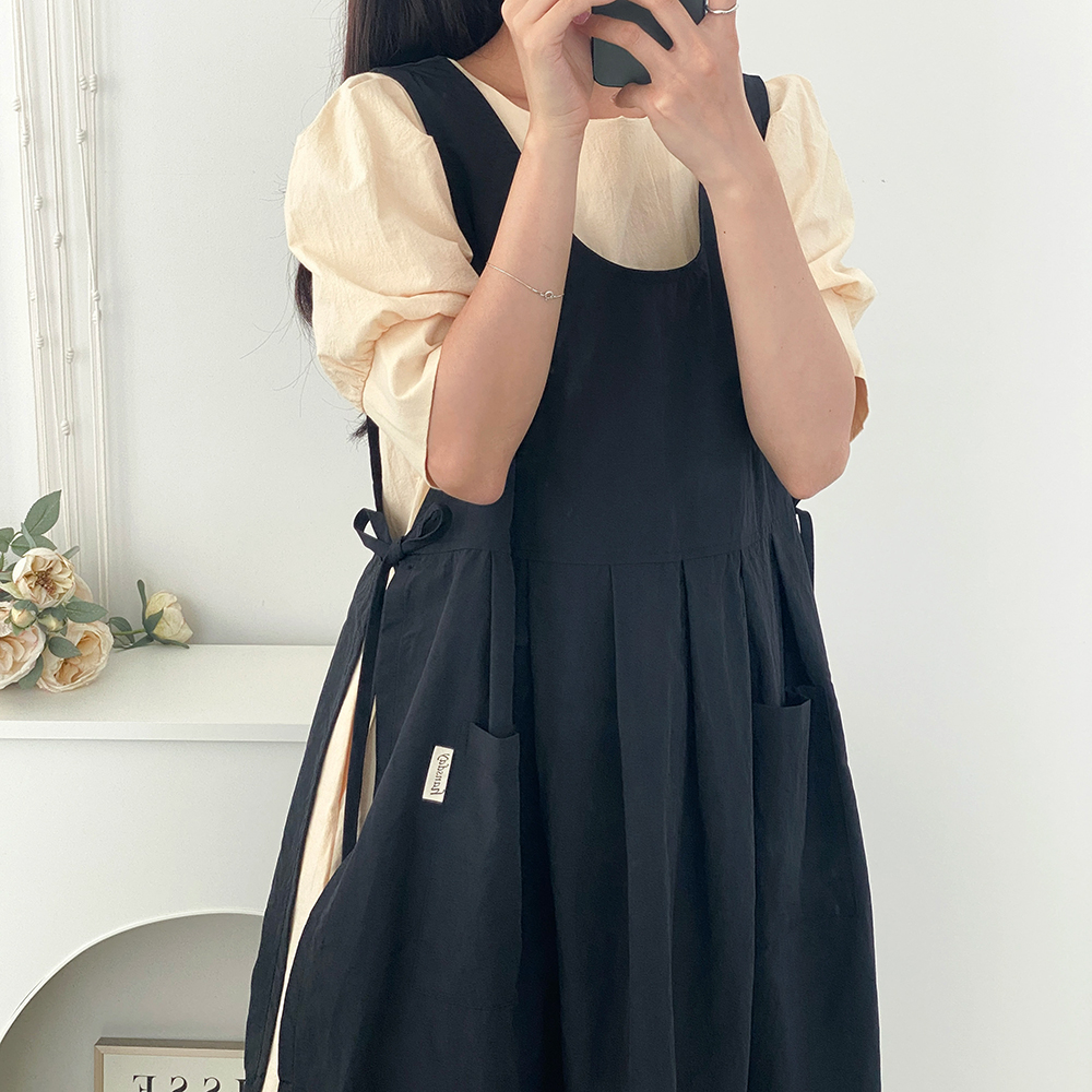 한스데이 국내 제조 장금이 방수 원피스 앞치마, 현재가 33,440원