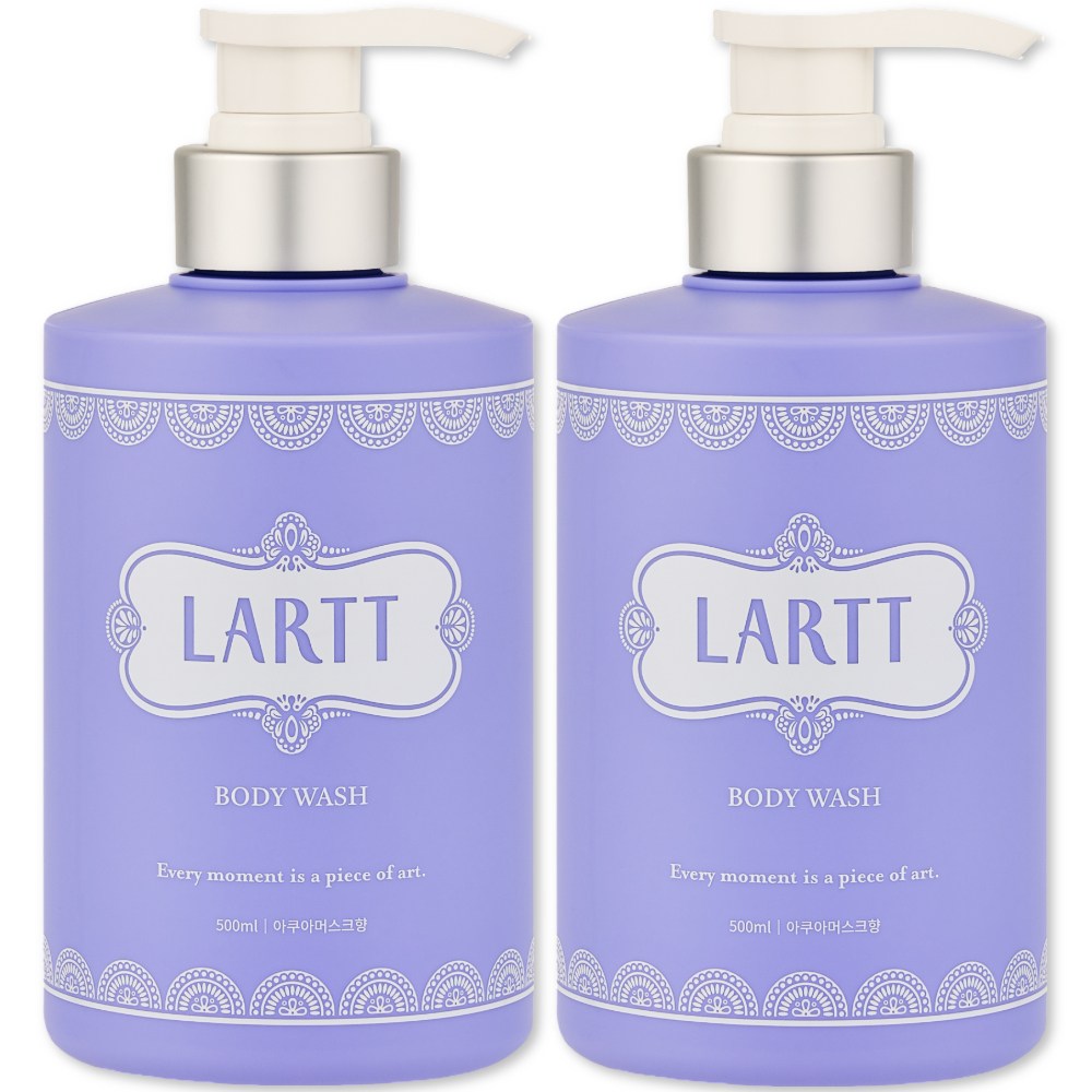 라르트 노네랄 노인냄새 땀 체취 제거 천연 바디워시 아쿠아머스크향, 2개, 500ml 35,800원