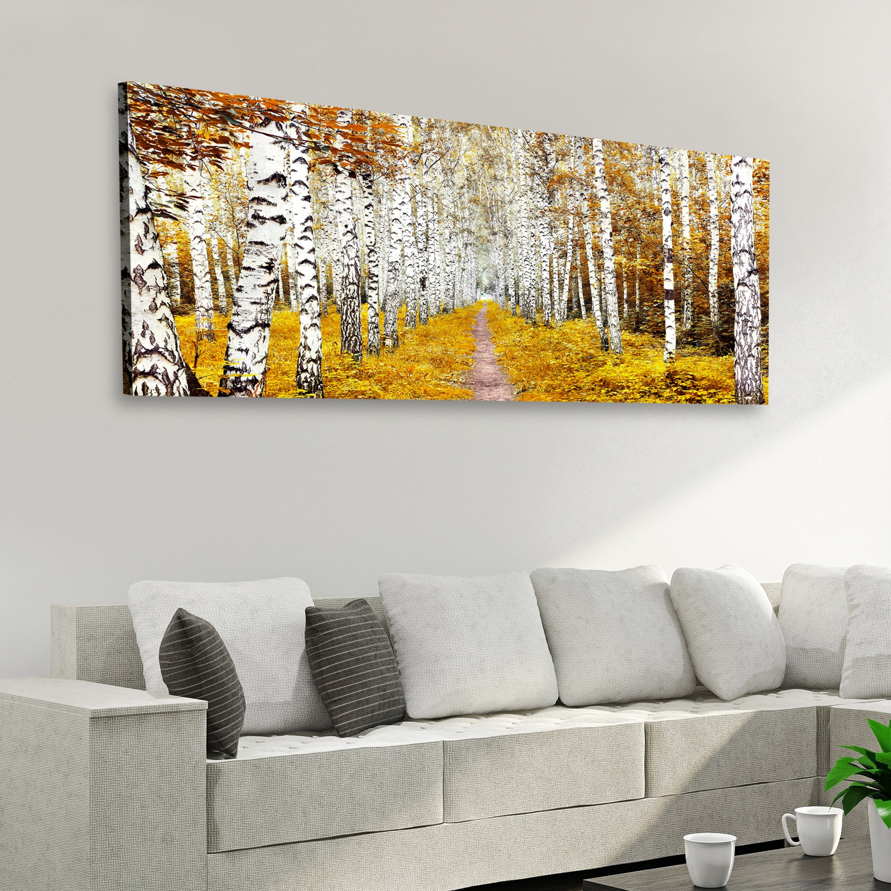 캔버스액자 세잔느화실 자작나무숲 계절 시리즈 와이드형 62,690원