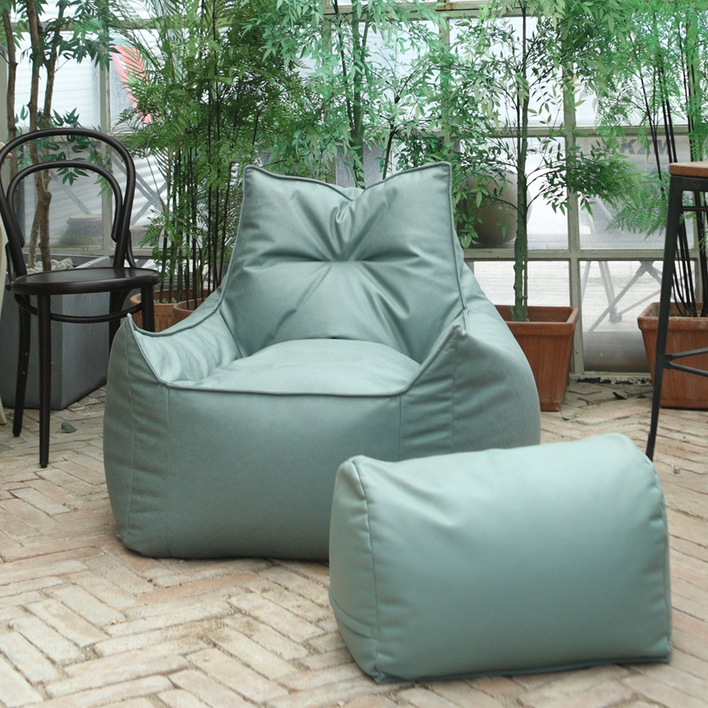 보니타 초대형 사하라 BR803 비건레더 빈백소파, 풋스툴 세트 180,000원