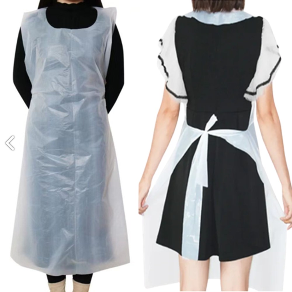 펀펀상사 일회용 비닐앞치마 10매 김장 식당 청소 위생 앞치마 비닐가운 6,800원
