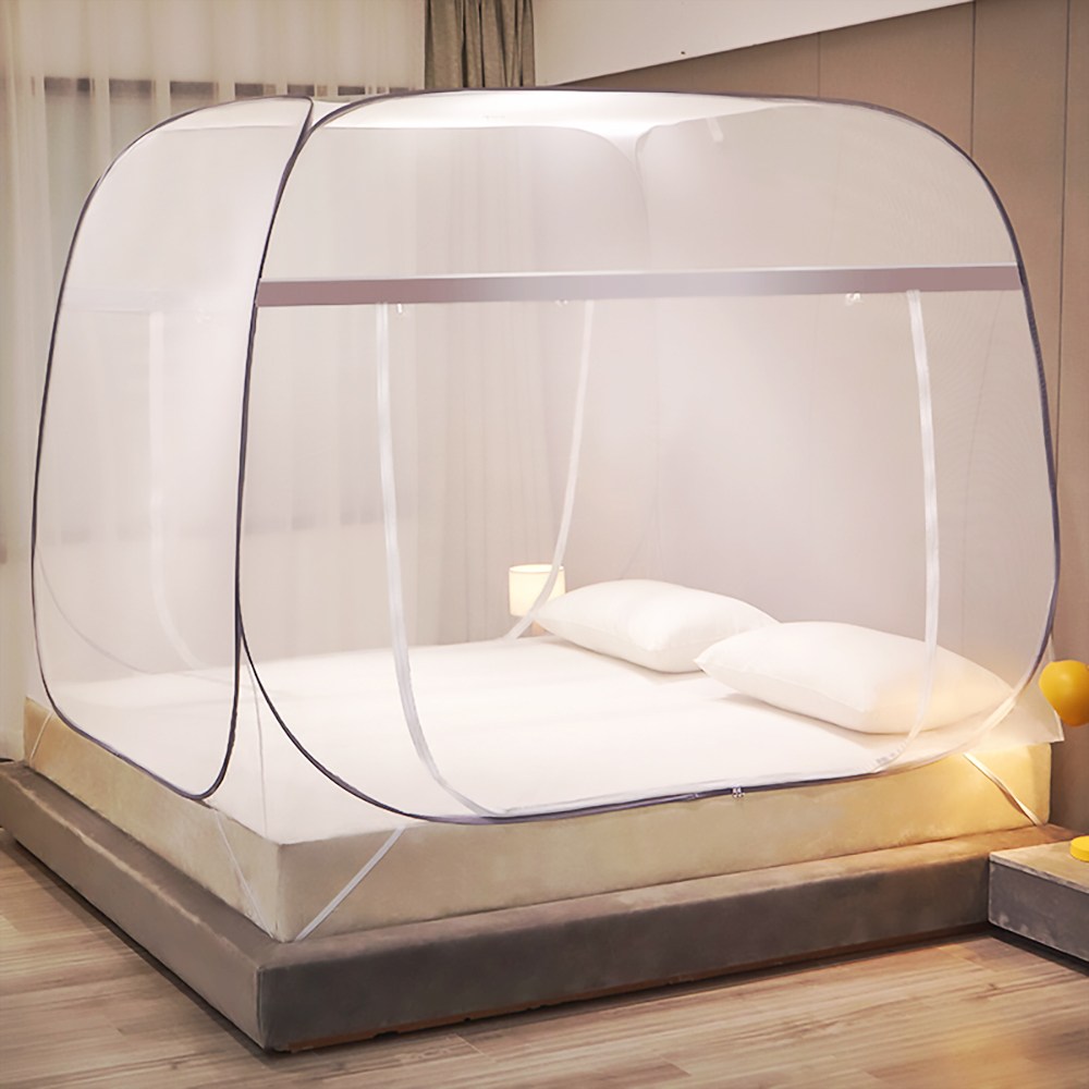 신흥클라스 침대 모기장 원터치 텐트형 대형 사각모기장 바닥있는 360도 풀케어 19,800원