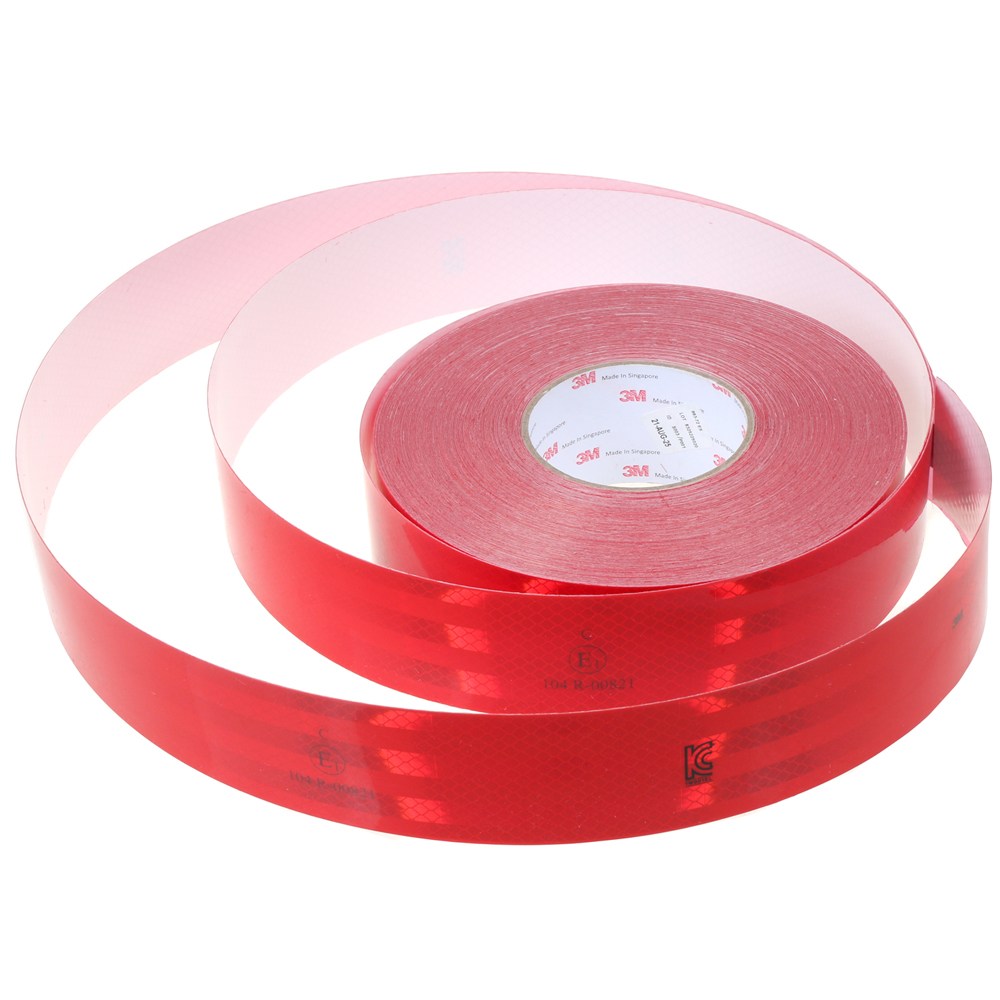 3M 초고휘도 반사띠 983 적색 KC인증 후부반사지 화물차 특수차 ECE104 유럽규격 반사테이프 2,800원