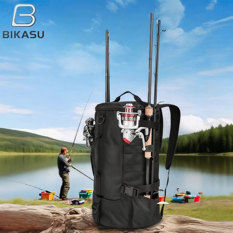 BIKASU 대용량 다용도 낚시 가방 대형 아웃도어 낚시배낭 수납 짬낚시가방 캠핑 보조가방 바다낚시구가방 24,800원