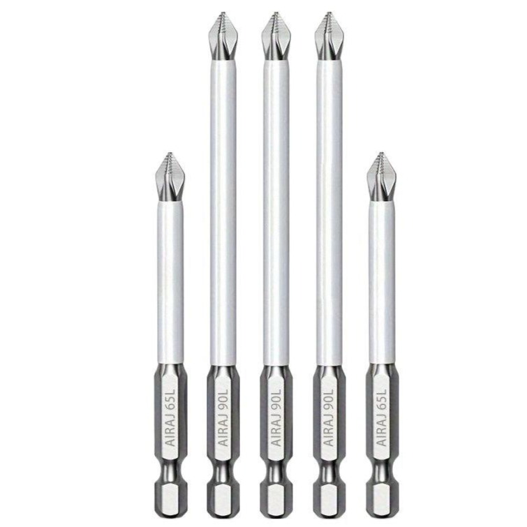 AIRAJ 자력 드라이버 드릴 비트 세트 6피스 십자형 전동 방지 헤드 DIY/전기수리용 5,000원