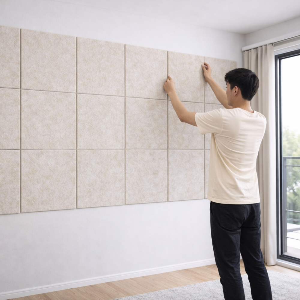 리파니 흡음패널 방음재 접착식 벽 셀프시공 층간소음차단 문소음방지, 12개, 베이지 22,200원