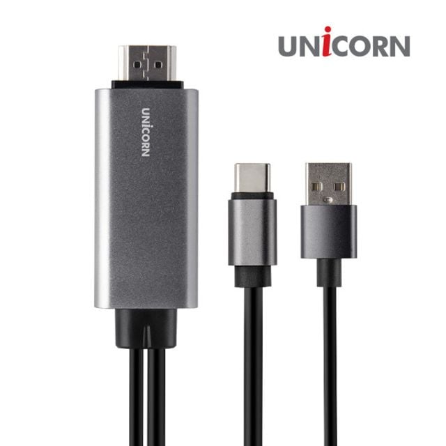 유니콘 MHL C타입 HDMI 미러링 케이블 1.8Mhez1+7Rdg 9,900원