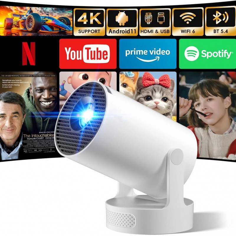 단초점 4K 가정용 휴대용 소형 LED 스마트 홈시네마 캠핑용 고화질 94,900원