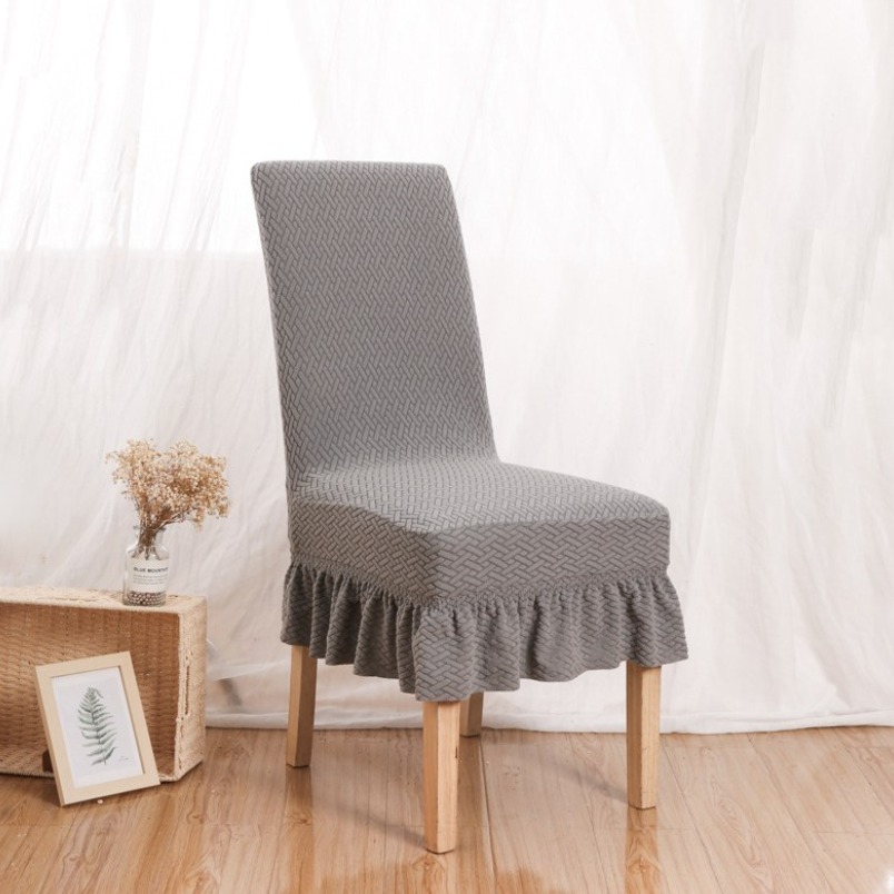 조이누리 프릴 의자커버 사각 스판 식탁의자커버, 2개, 연그레이 11,900원