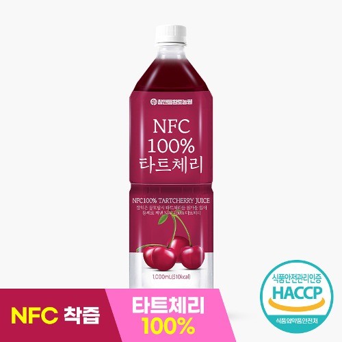 타트체리원액 NFC 100% 원액, 1L, 2개, 현재가 23,250원