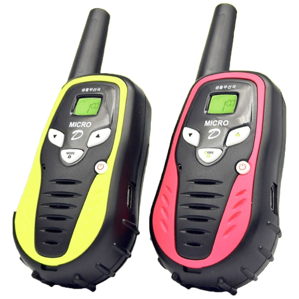 마이크로D 디지털 생활무전기 티티아이텍 마이크로N 후속제품 1세트 2대 + 이어마이크 증정, 2개, 마이크로D 130,000원