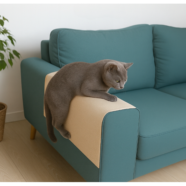 토브몰 고양이 스크래치 방지 패드 소파 벽 부착형 스크래쳐 잘라쓰는 가구보호 6,900원