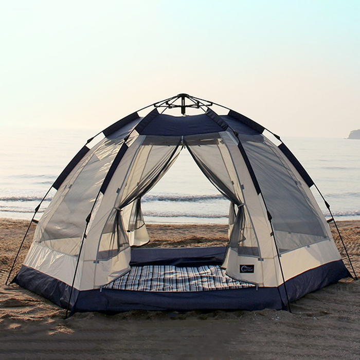 알뜨리 원터치 그늘막텐트, 네이비, 6-7인용(대형), 현재가 76,410원