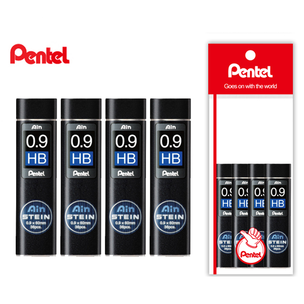 펜텔 아인슈타인 샤프심 0.9mm 4개 세트 12,800원