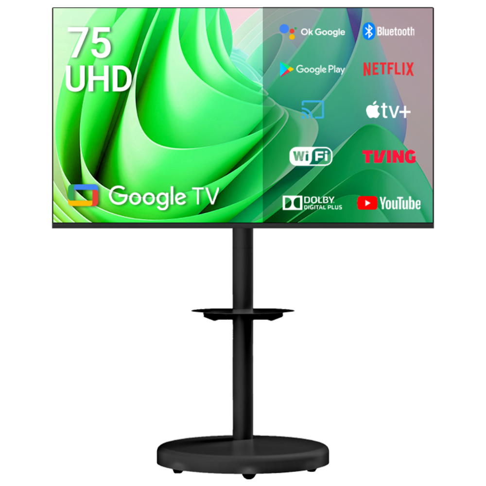 무빙큐빅스 스마트 4K UHD 75인치 삼탠바이미 블랙에디션 스탠딩 이동식 TV 삼텐바이미 중소바이미, 방문설치, 스탠드형, 무빙큐빅스 4K UHD 75인치 삼탠바이미 블랙에디션, 190cm/75인치 1,118,000원