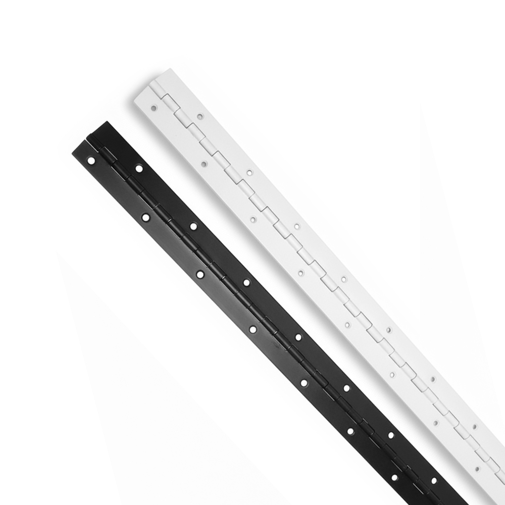 철물프렌드 피아노경첩 연속경첩 1200mm 폭 30mm 철제 가구용 문경첩 힌지 블랙 화이트, 1개, 블랙 1200mmx30mm 7,000원