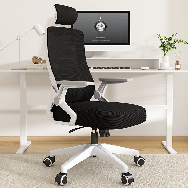 헤르티만 허리 편한 사무용 의자 컴퓨터 학생 메쉬 의자, 화이트+블랙(Black) 63,900원