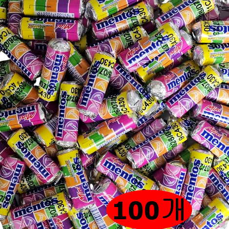 마담K 멘토스 미니 뉴레인보우 츄잉캔디 100개입, 1세트 22,900원