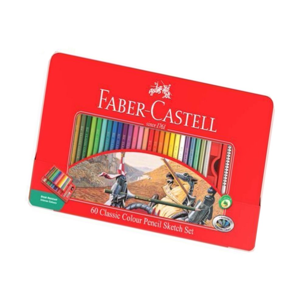 딜리고 파버카스텔 TIN 일반 나무 색연필 60색 세트 연필색연필 미술용품 유치원색연필 39,800원