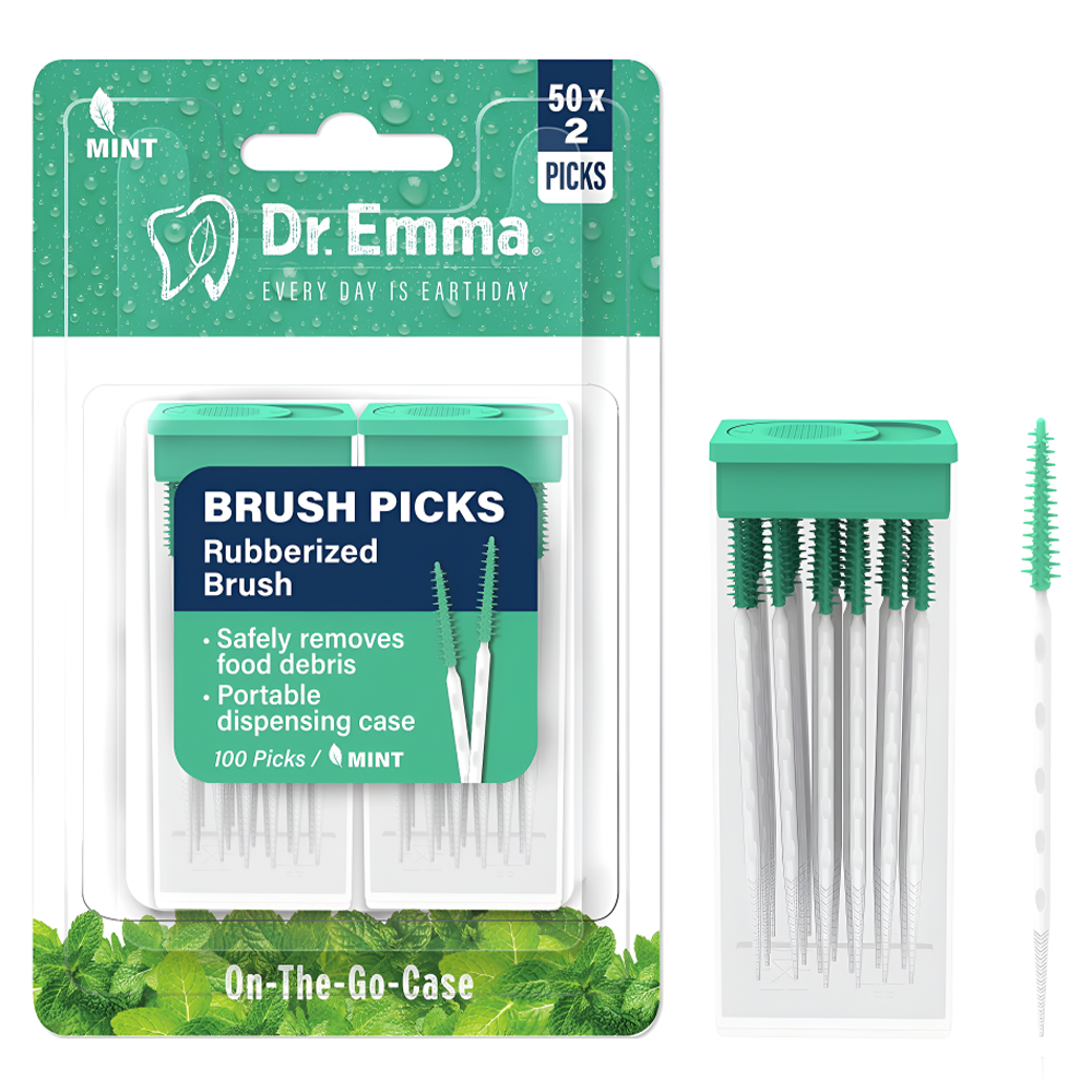 닥터엠마 휴대용 치간칫솔 일회용 이쑤시개, 0.8mm, 100개입, 1개 9,680원