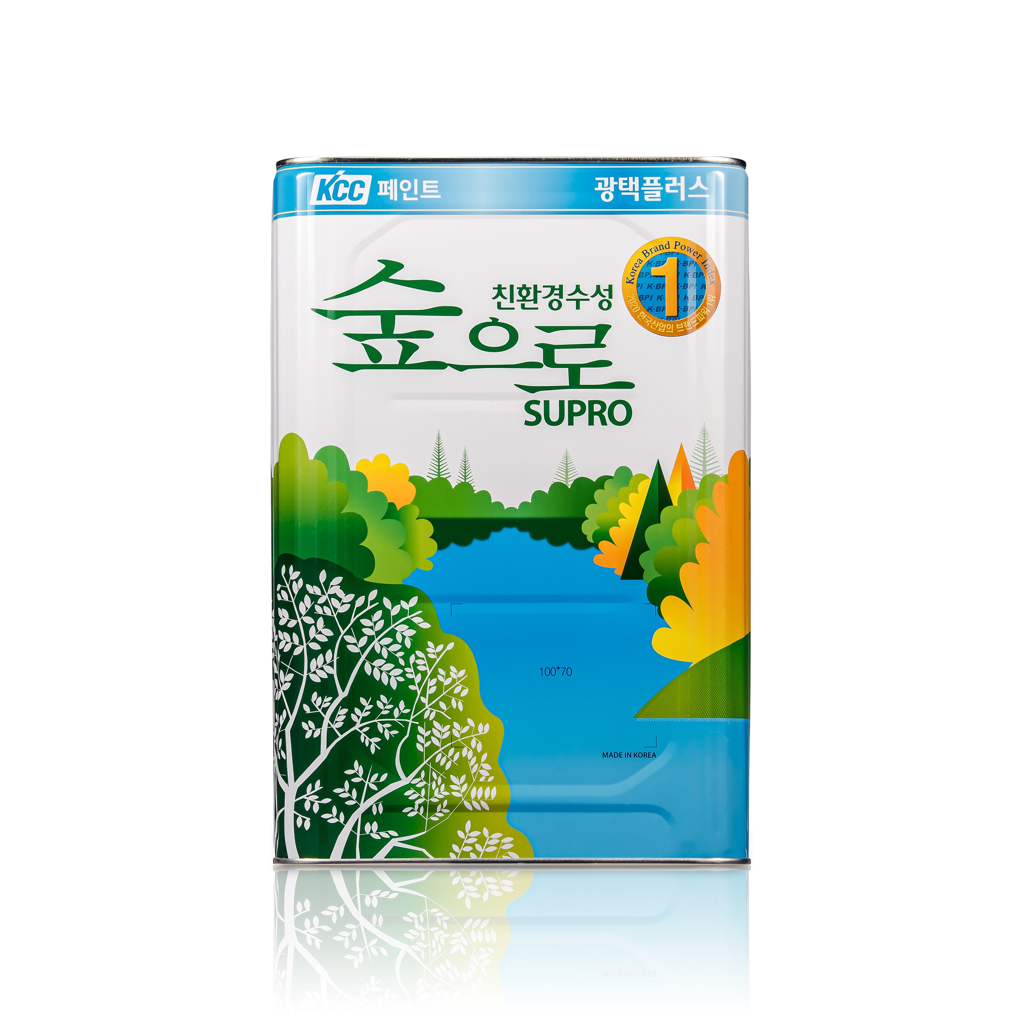 KCC 숲으로 광택플러스 18L(백색/투명/흑색) 유광 내부용 친환경페인트 낙서방지 투명 코팅제 투명페인트, 백색, 18L, 1개 120,000원