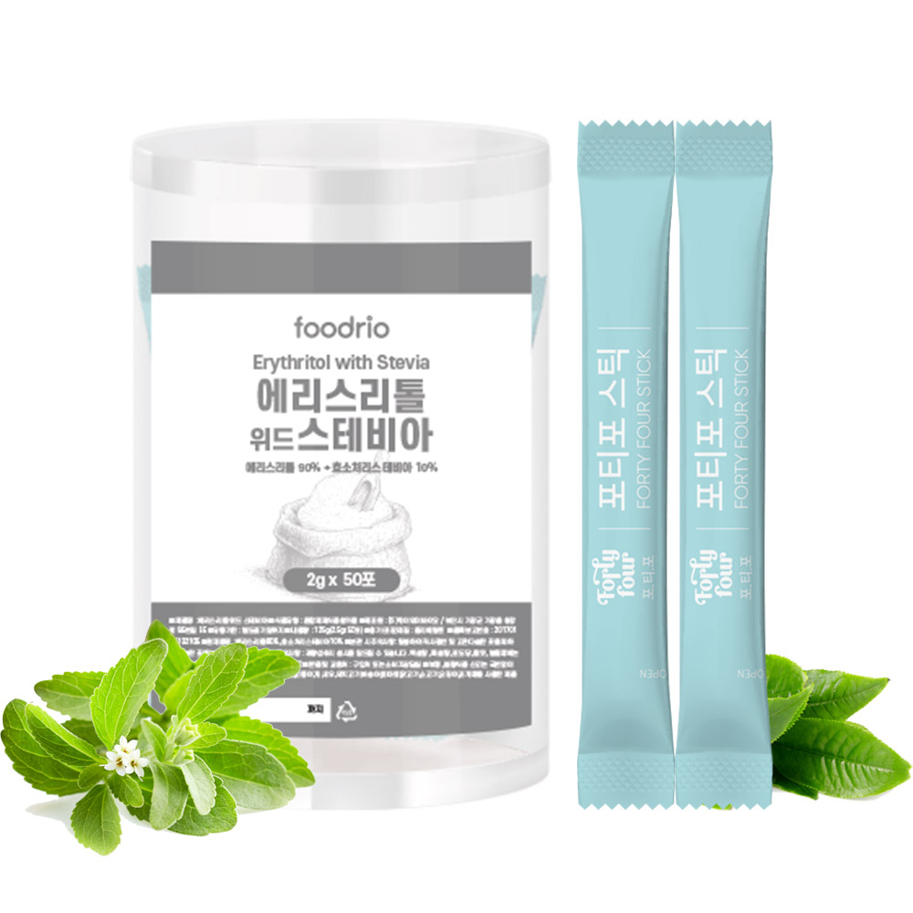포티포 에리스리톨 위드 스테비아 스틱 2.5gx40포, 40개, 2.5g 8,930원