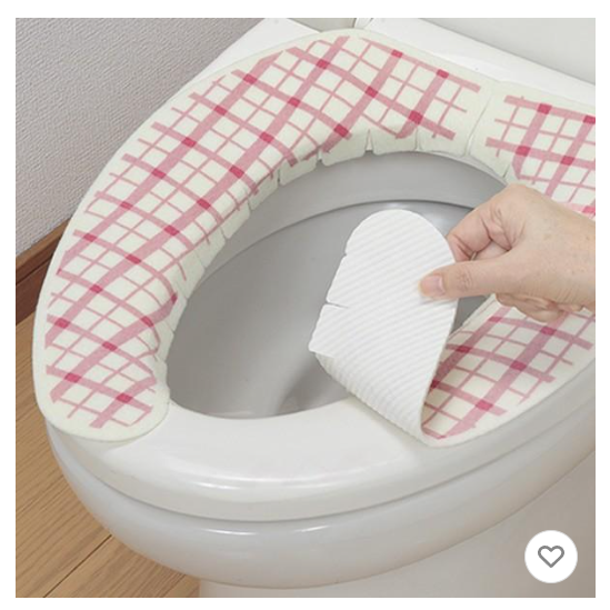 PIKAPIKA 일본 변기시트 커버 휴대용 탈부착 재사용 냄새탈취 4,500원