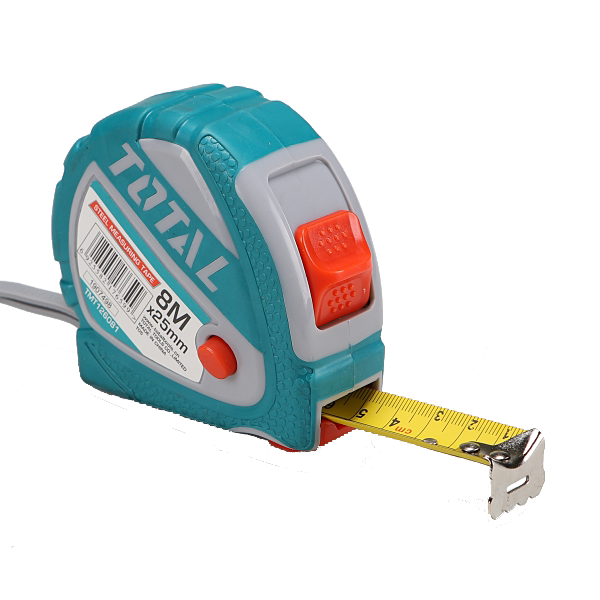 토탈 스틸 줄자 8M 충격방지 고무커버 고급형 4,700원