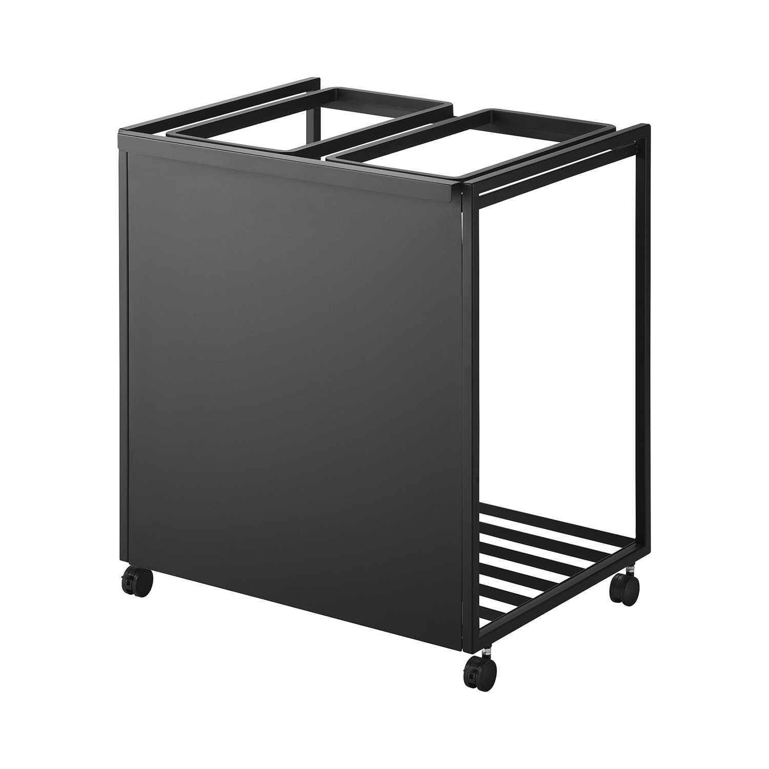 야마자키실업 이동식 커버형 분리수거 2단 쓰레기통 타워 45L 1824/1825 158,300원