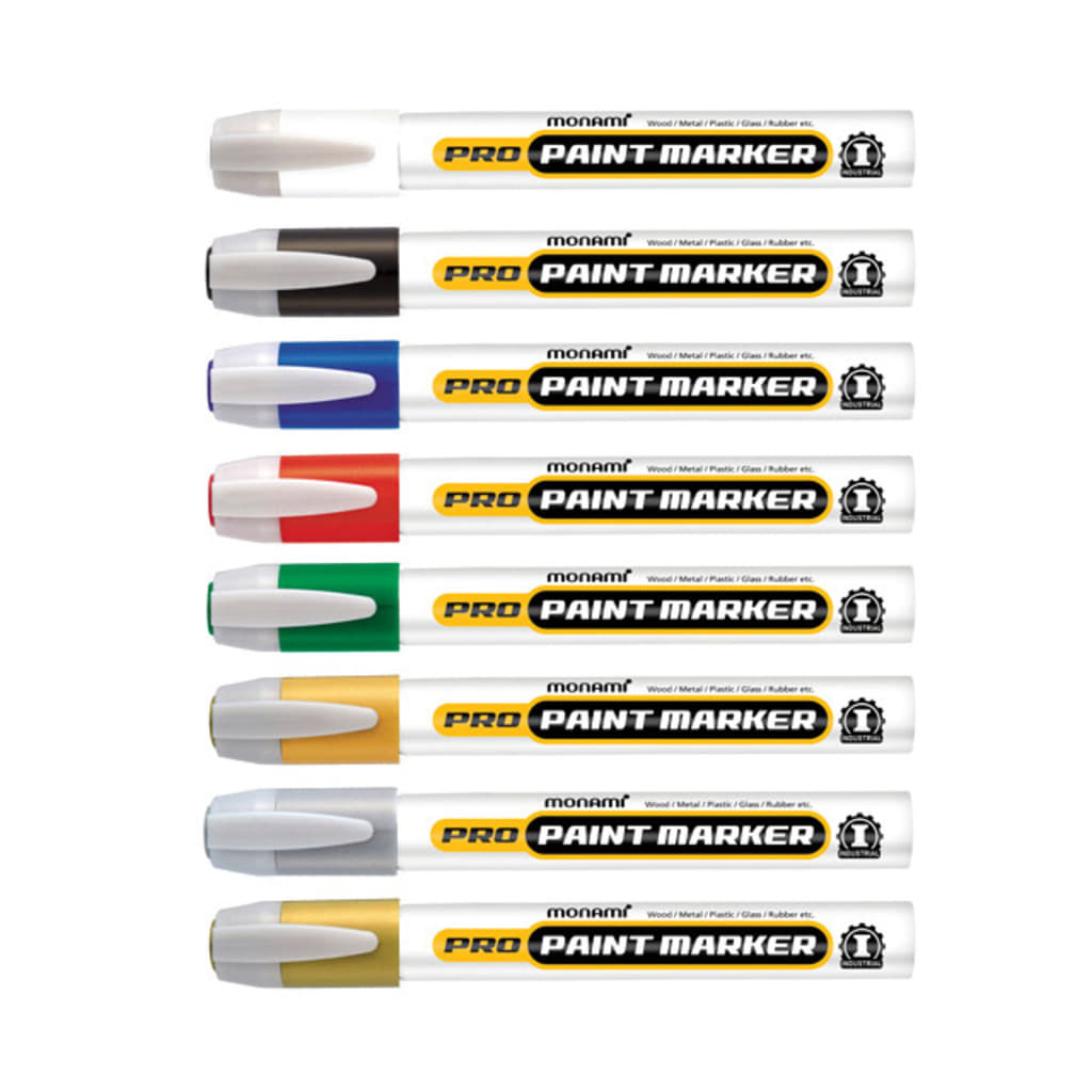 모나미 프로 페인트마카 12색 유리 금속 불투명잉크 890원