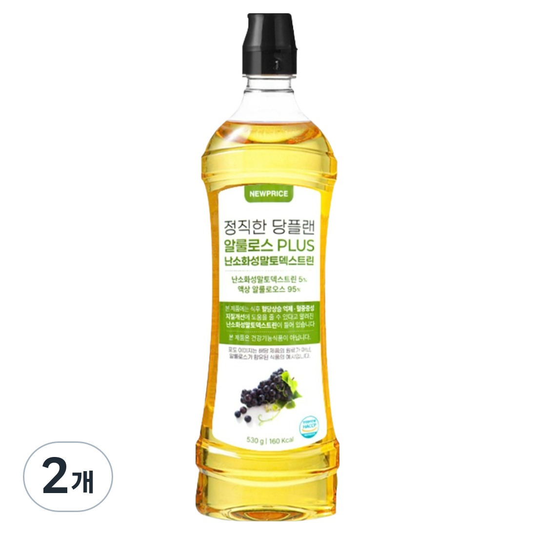 뉴프라이스 당플랜 알룰로스 PLUS 난소화성말토덱스트린, 2개, 530g 15,200원