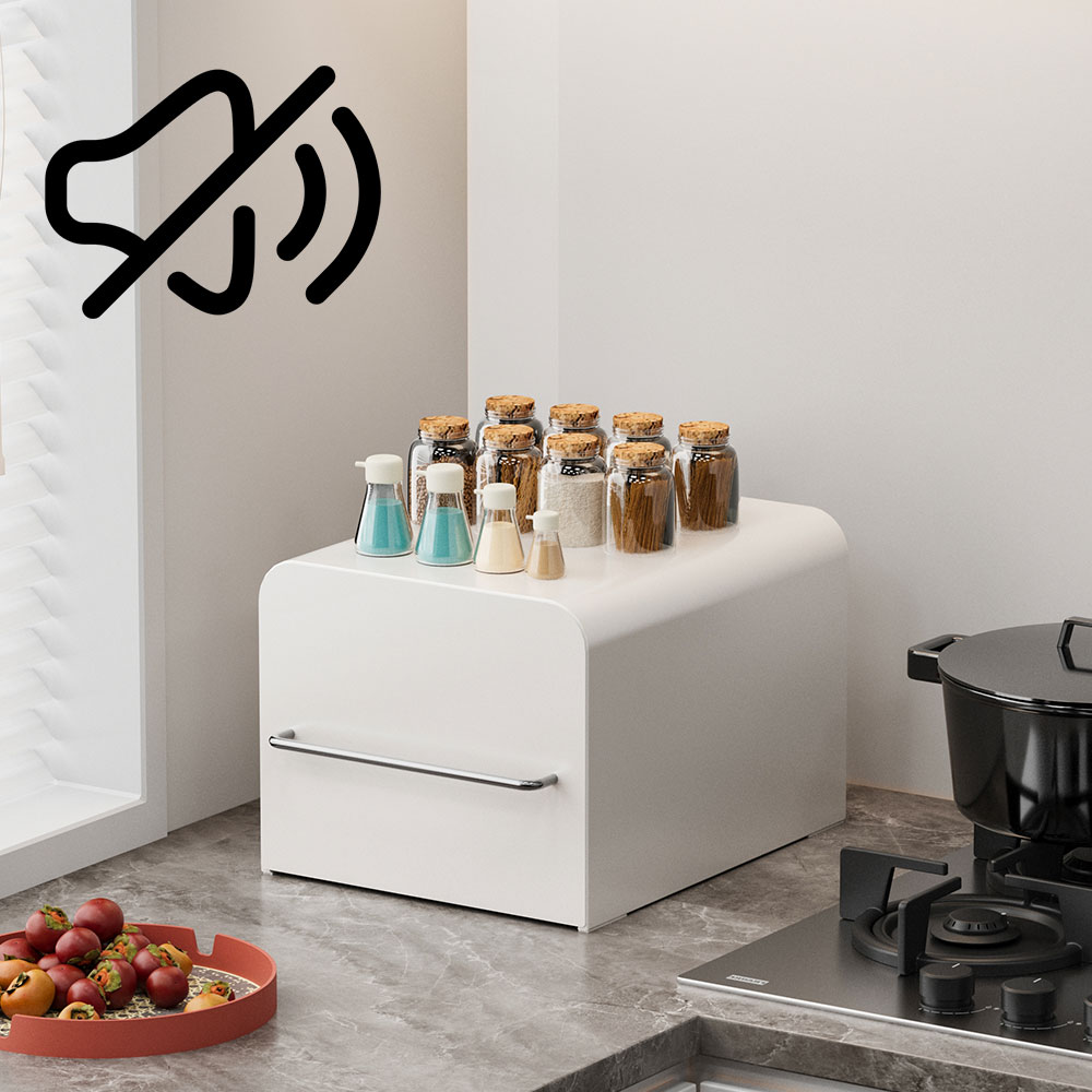 HK.sell 코니 라운드 철제 약정리대 컵수납 서랍형 정리함 엄청 조용한 3단 슬라이딩레일 장착, 화이트 37,400원