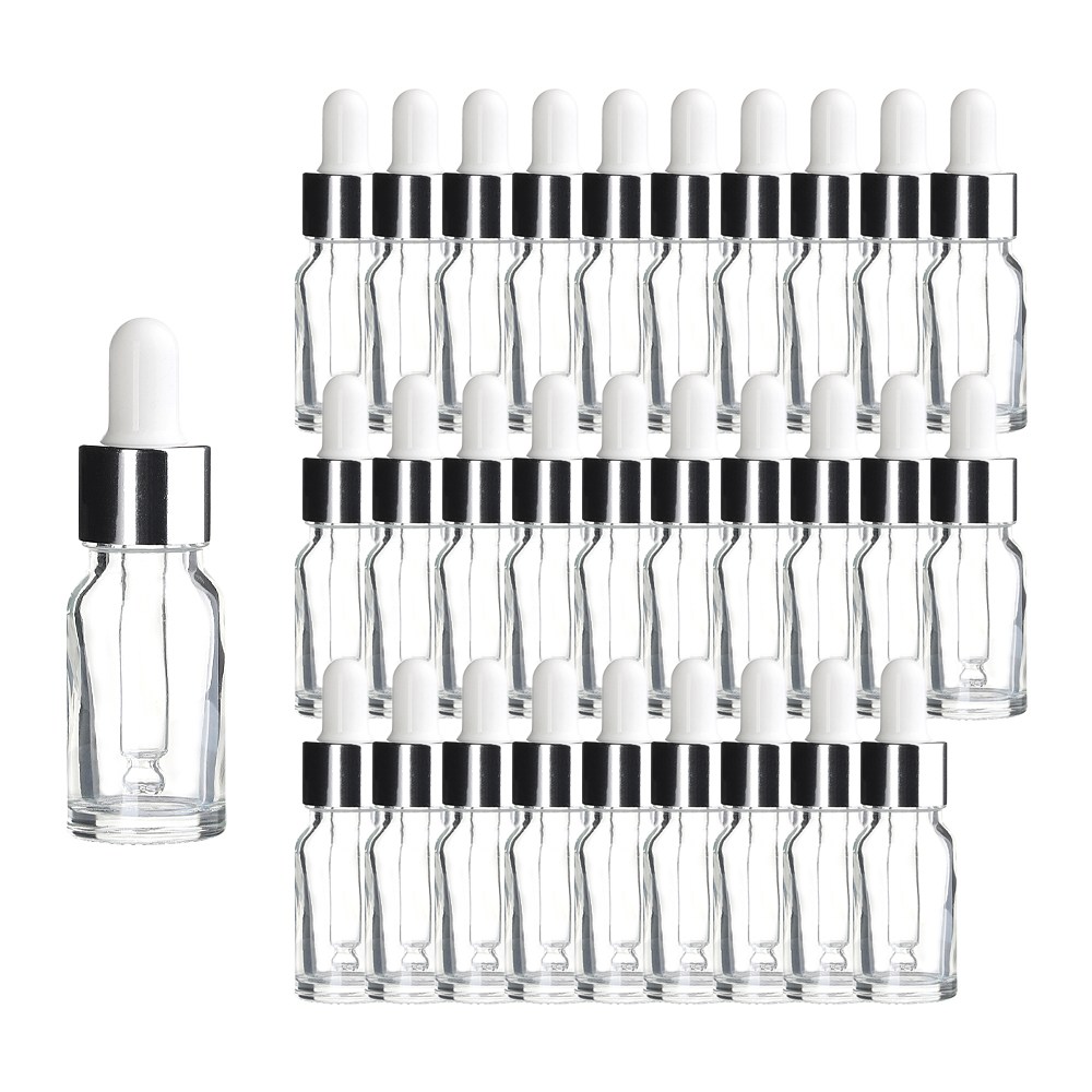 실버 뚜껑 10ml 스포이드 투명 공병 향수 용기, 30개 13,000원