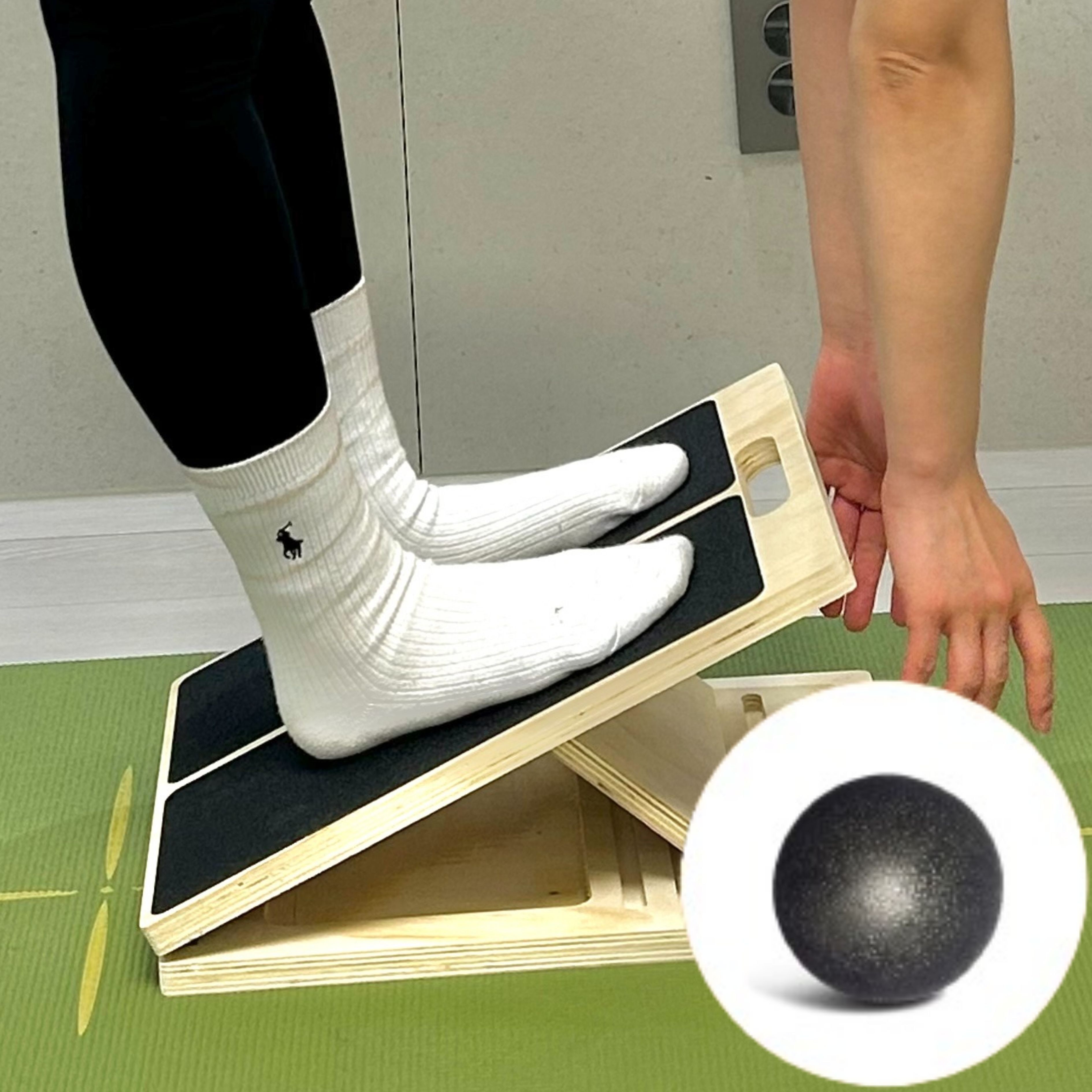 포레샵 족저근막염 피로 완화 종아리 스트레칭 보드, 블랙 30,000원