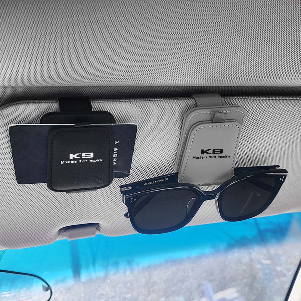 [비브랜드] 미드미 가죽 선바이저 클립 고정 거치 안경 선글라스 카드수납 K9 호환 9,000원