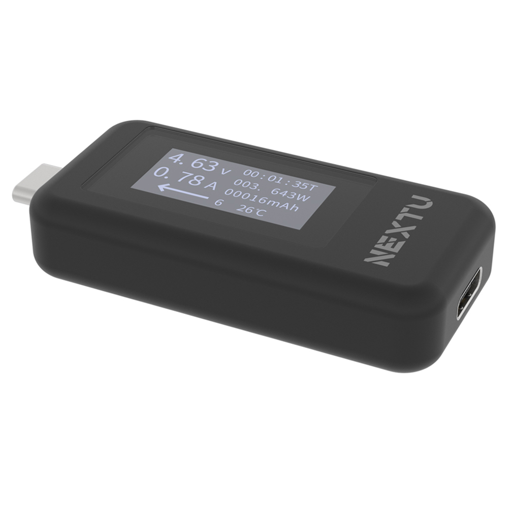 넥스트유 USB C타입 전압 전류 측정 테스터기 NEXT-VA02 13,700원