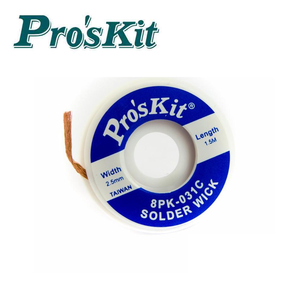 PROSKIT 솔더위크 WICK 납흡취선 프로스킷8PK-031C 솔더윅 2.5mm*1.5m 1,650원