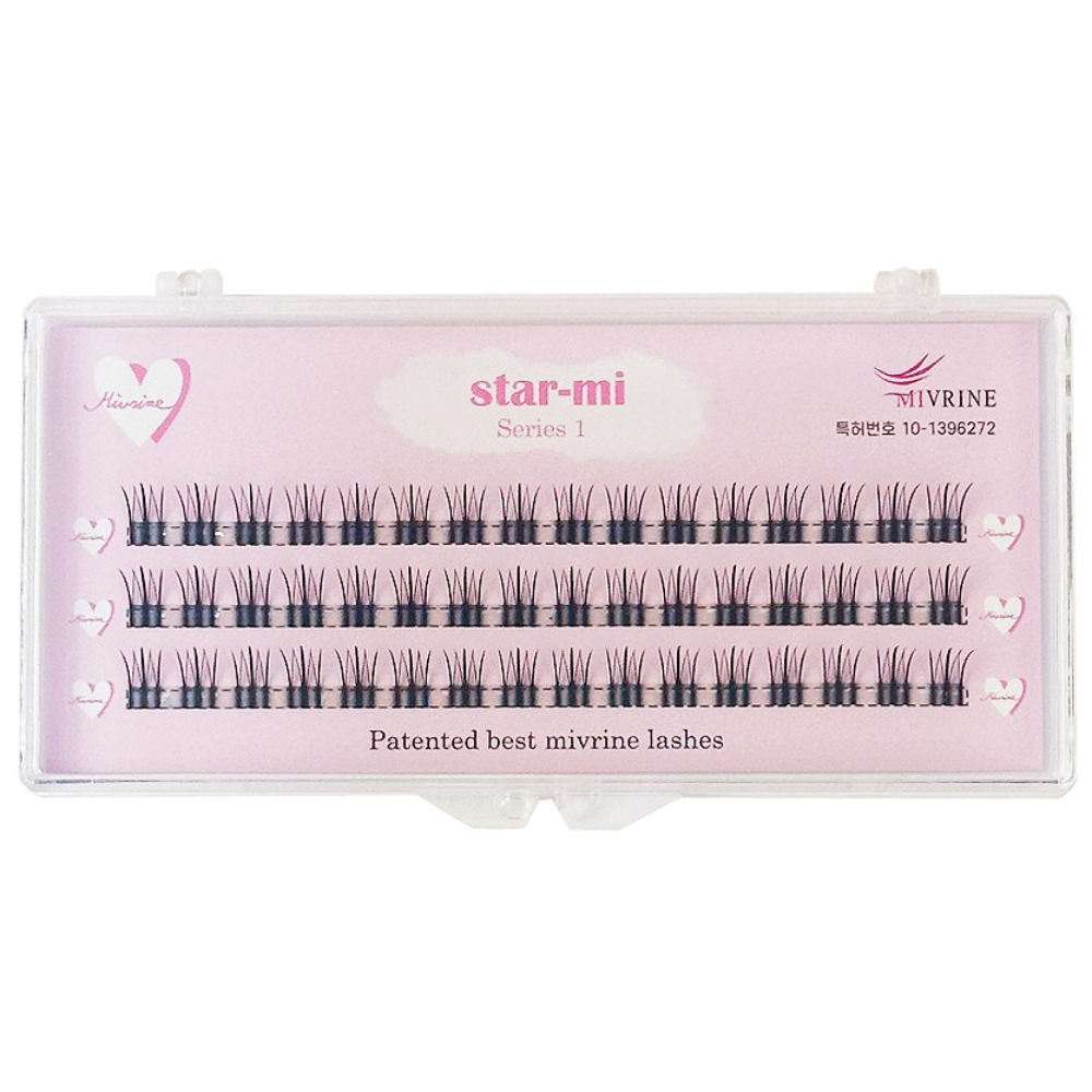 특허받은 원조 A형 속눈썹 미브린 스타미래쉬 시리즈1 단품 가닥 부분 인조 셀프 속눈썹연장, 1개 10,900원